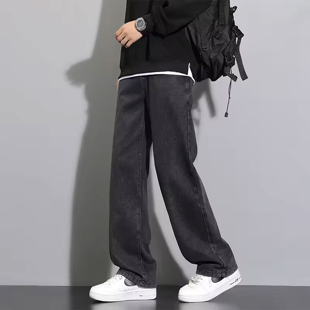 Men’s Wide Leg Straight Jeans