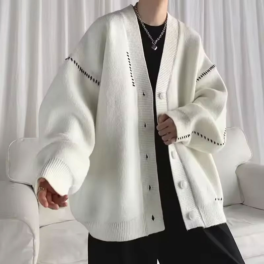 Men’s Retro Japanese Knit Cardigan