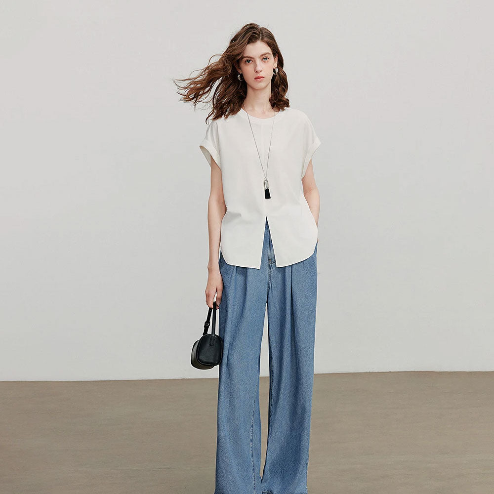 Women’s White Chiffon Blouse