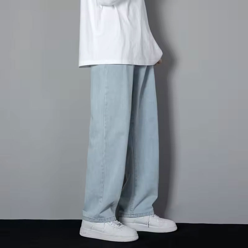 Men’s Wide Leg Straight Jeans