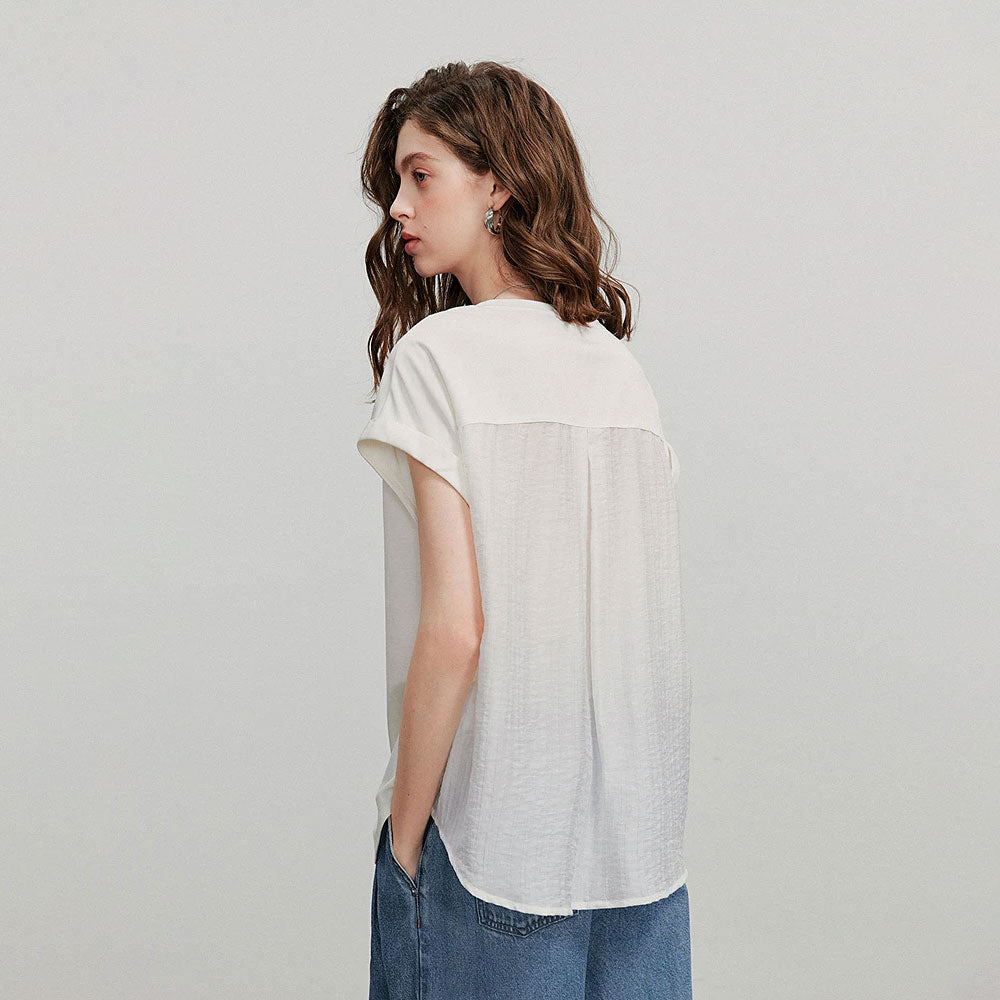 Women’s White Chiffon Blouse
