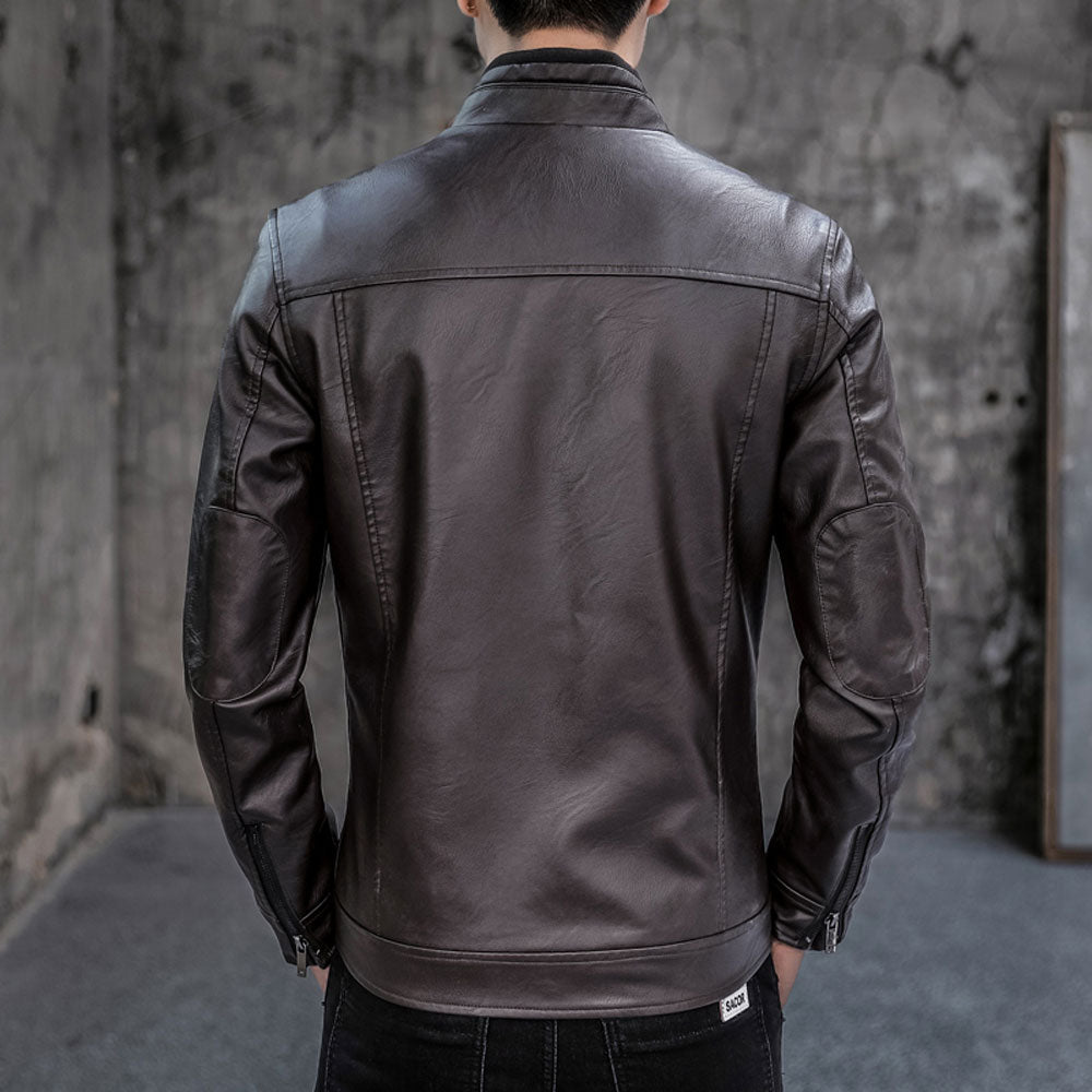 Men's Biker Leather Jacket