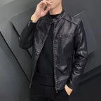 Men's Slim Fit Leather Jacket