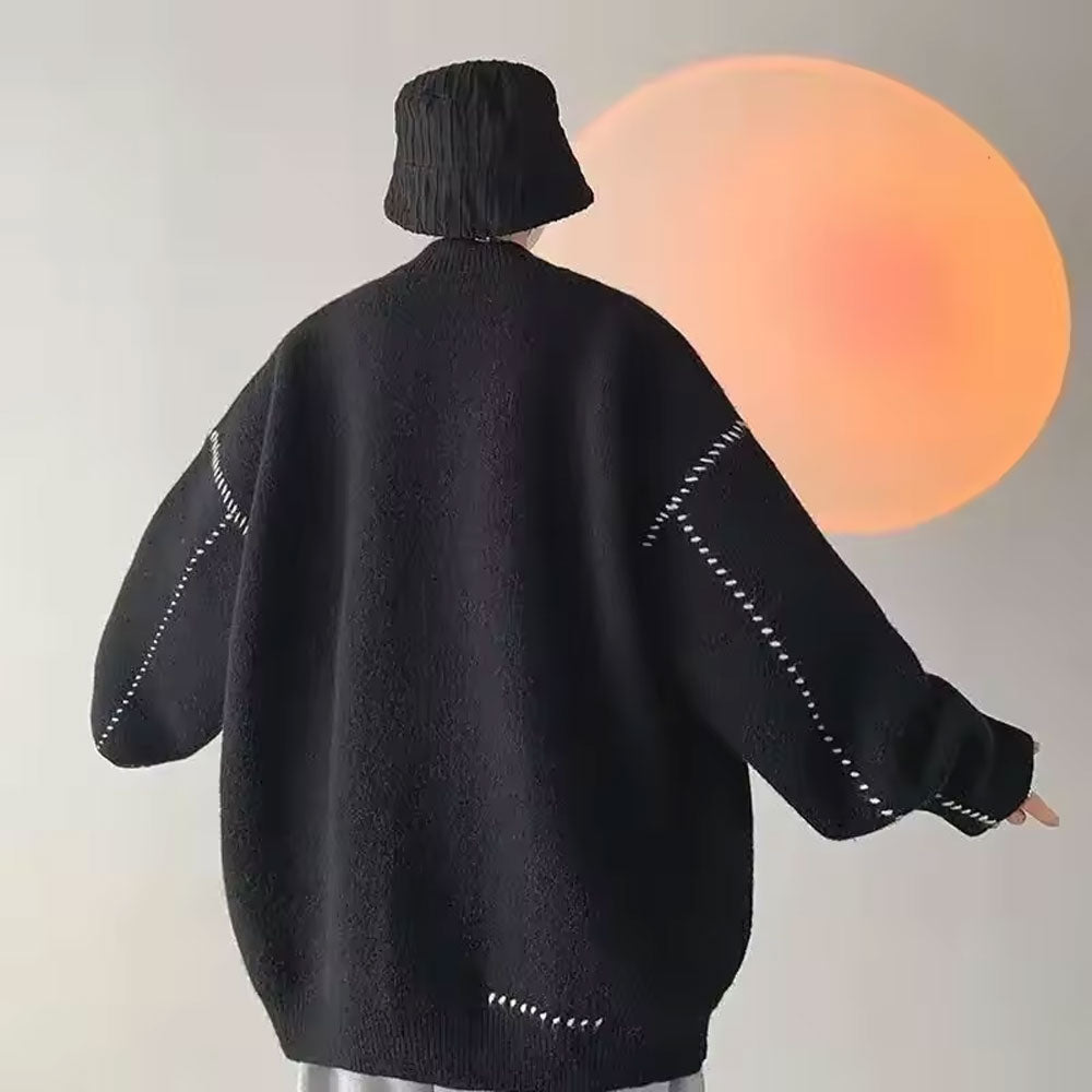 Men’s Retro Japanese Knit Cardigan