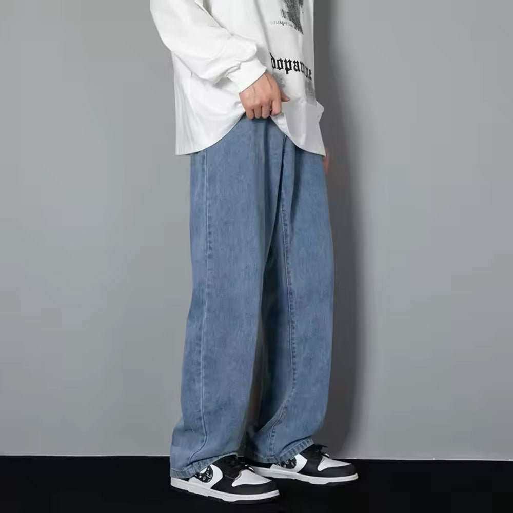 Men’s Wide Leg Straight Jeans