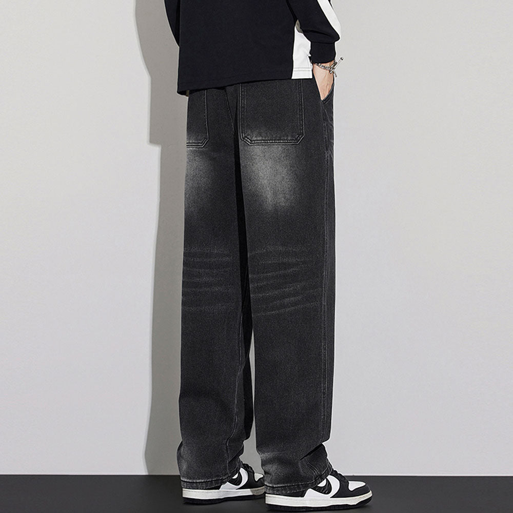 Men’s Loose Fit Wide Leg Jeans