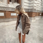 Casual Short Suede Jacket