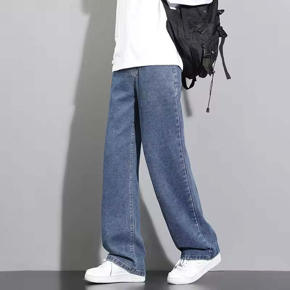 Men’s Wide Leg Straight Jeans