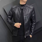 Men's Slim Fit Leather Jacket