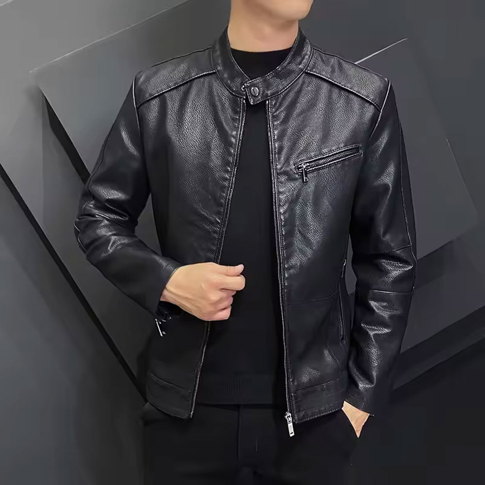 Men's Slim Fit Leather Jacket