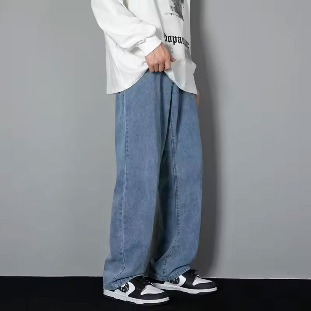 Men’s Wide Leg Straight Jeans