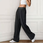 High Waist Draped Sports Pants
