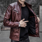 Men's Biker Leather Jacket