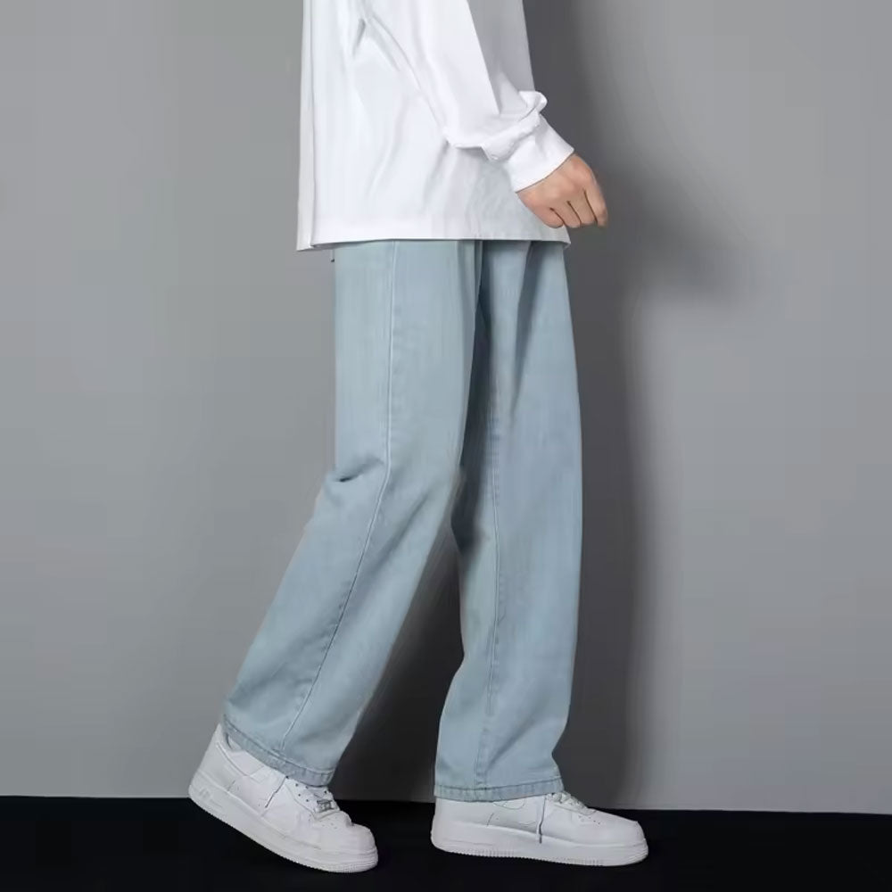 Men’s Wide Leg Straight Jeans