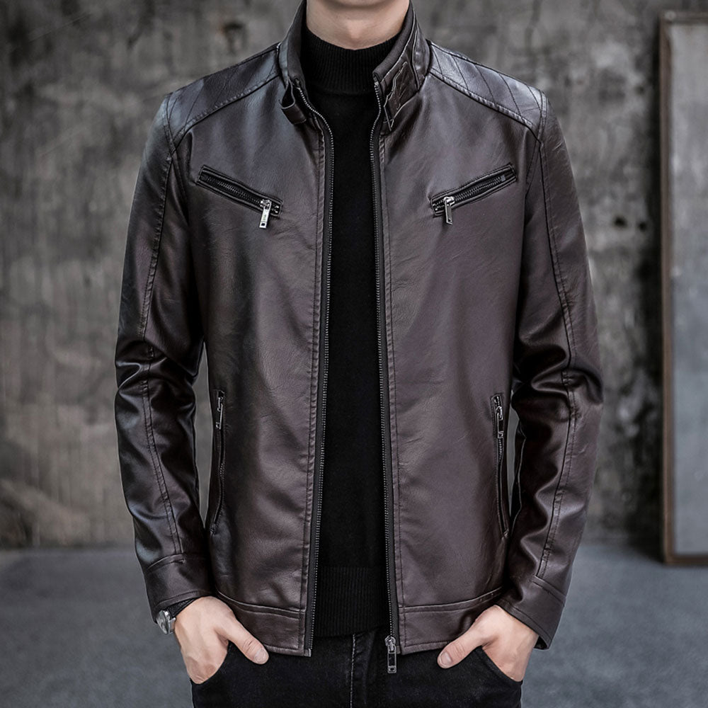 Men's Biker Leather Jacket