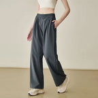High Waist Draped Sports Pants