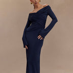 High Waist Ruffled Bodycon Maxi Dress